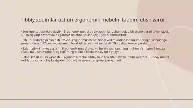 Ergonomik mebel 3