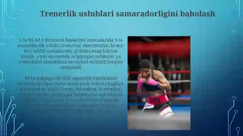Sport jamoasini pedagogik boshqarish uslublari 3