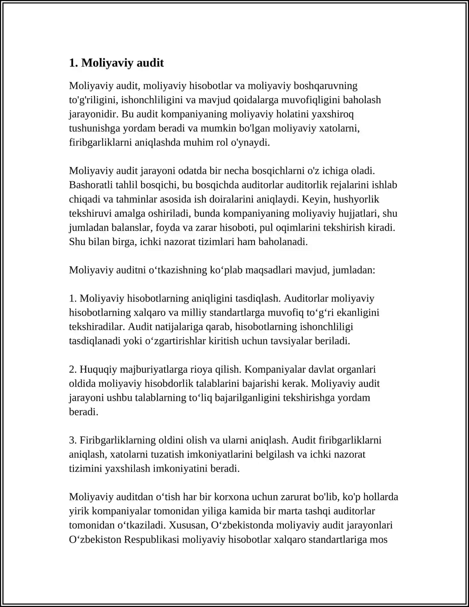 BANK AUDITINING TURLARI 3