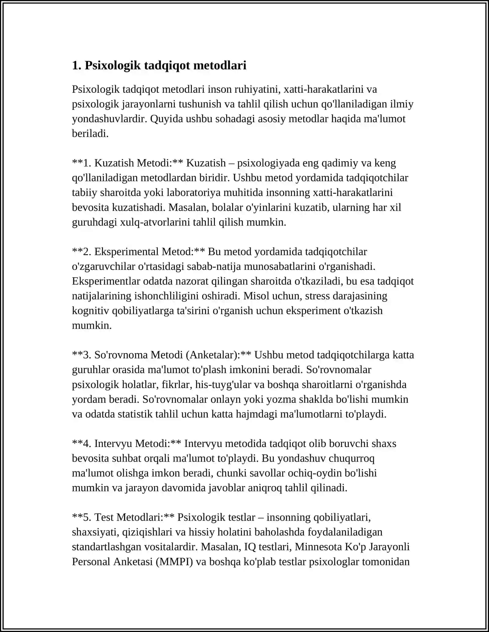 PSIXOLOGIK TADQIQOT SHAKLLARI 3