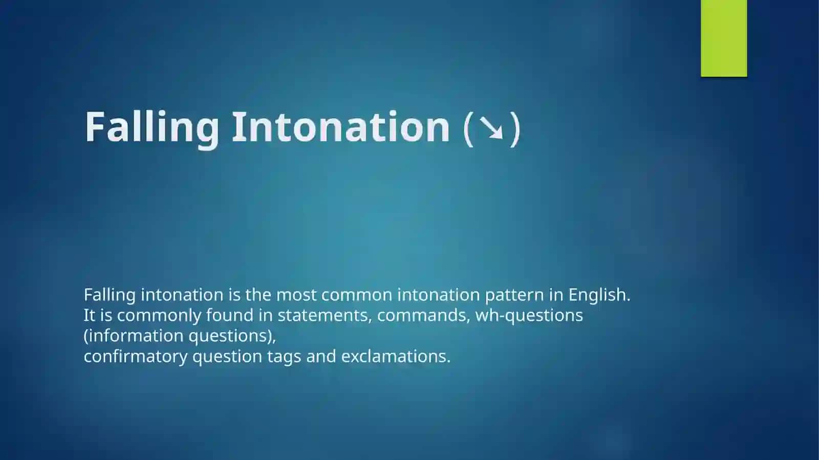 Intonation in English Pronunciation 3