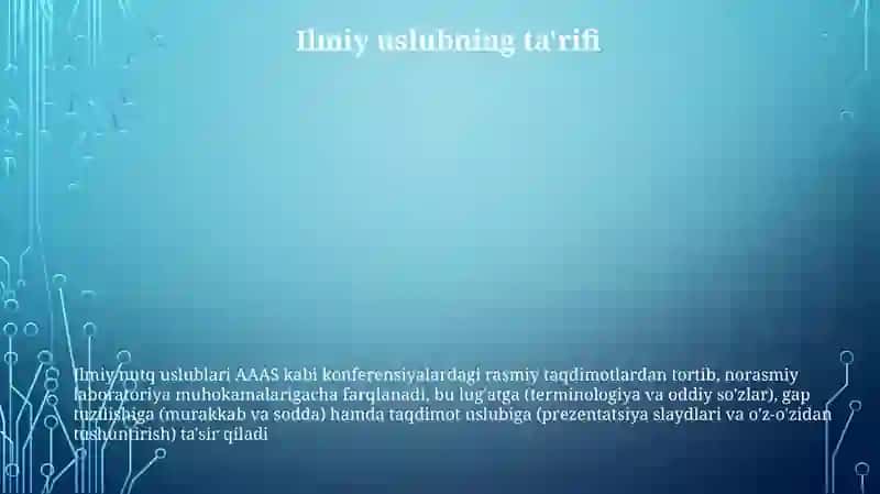 Ilmiy Nutq Uslublari 3