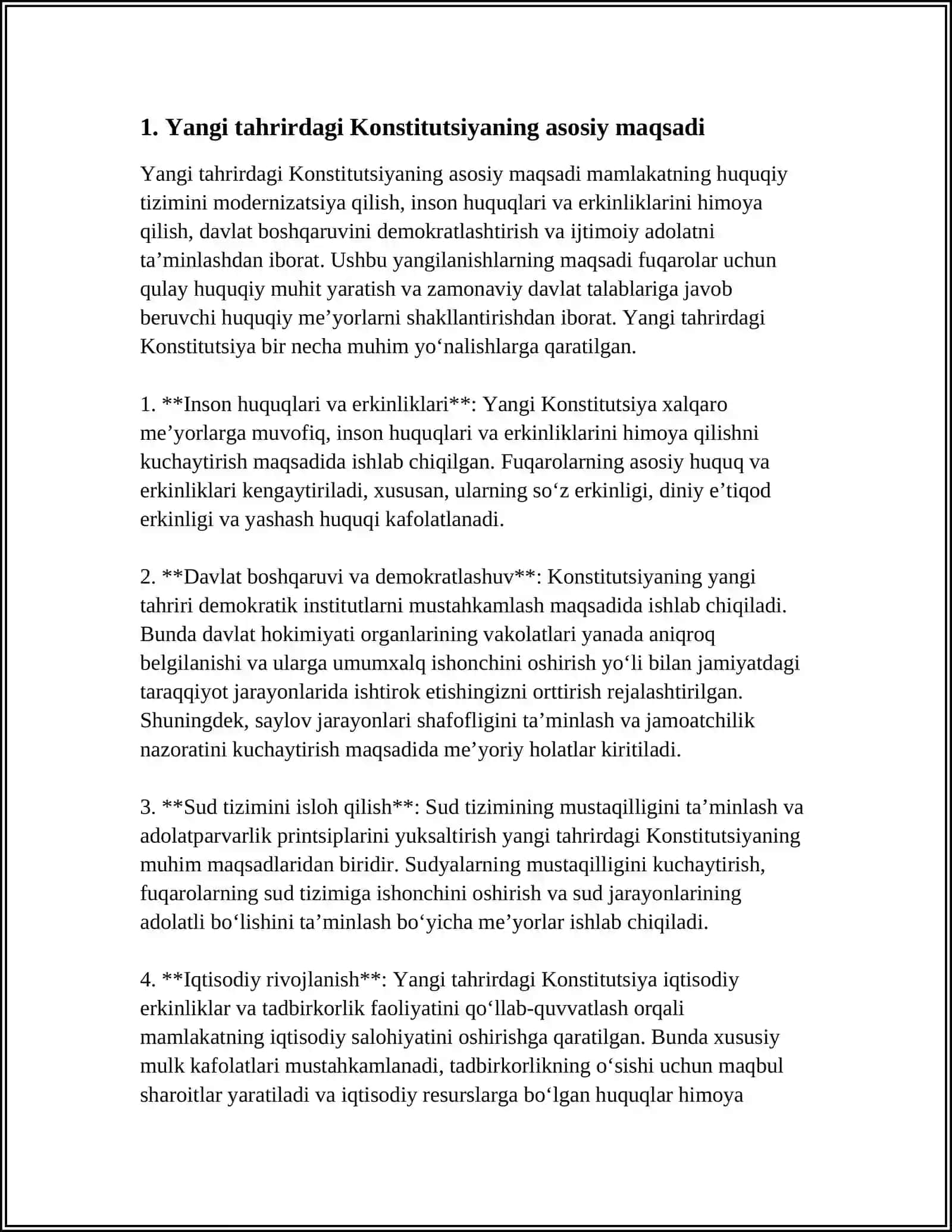 YANGI TAHRIRDAGI O‘ZBEKISTON RESPUBLIKASI KONSTITUTSIYASINING QABUL QILINISHI 3