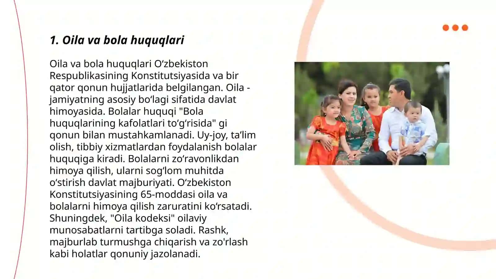 Oilada bola huquqlari 3