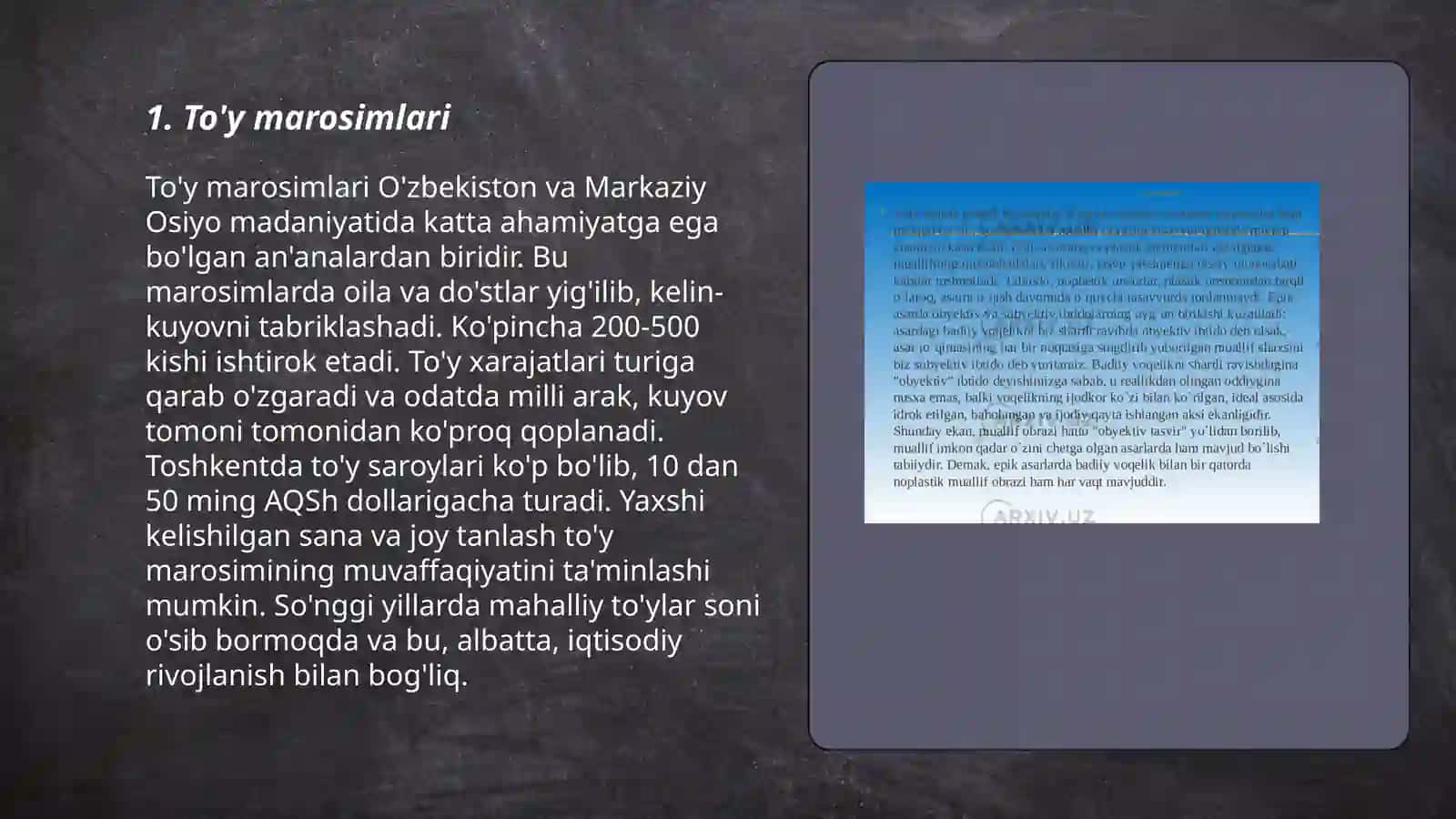 To'y marosimlari 3