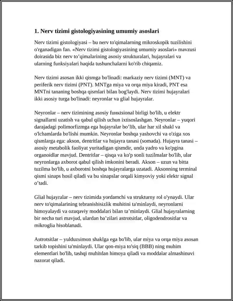 NERV SISTEMASI GISTALOGIYASI 3