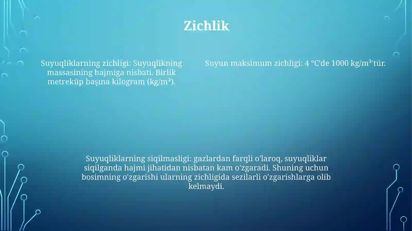 Suyuqliklarning Hajmiy Xossalari 3