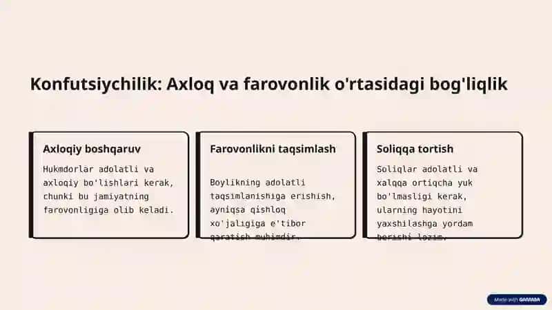 Qadimgi Xitoydagi Iqtisodiy G’oyalar 3