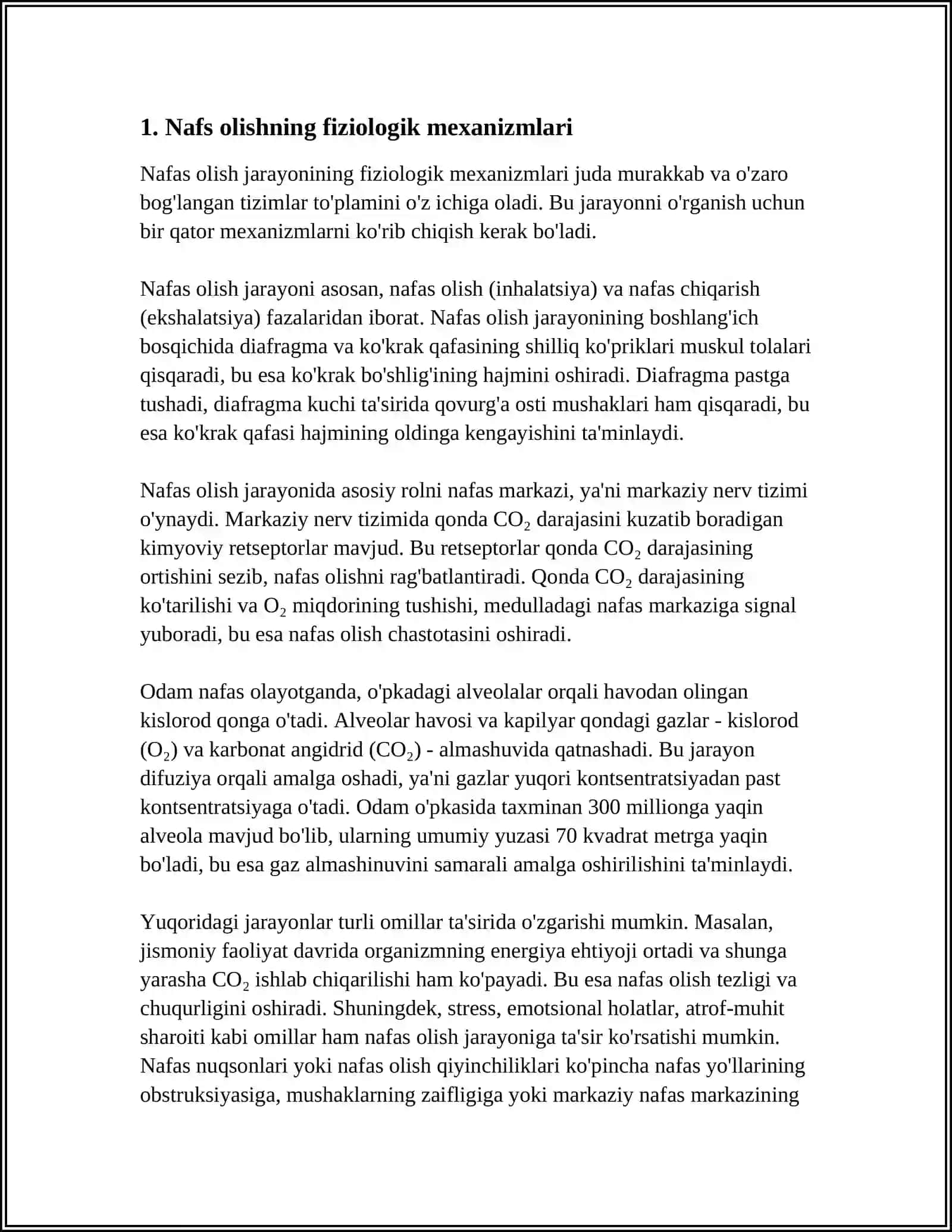 Nafas olish azolari va vazifalari 3