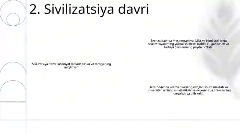 Insoniyat Tarixida Tarbiya Va Ta’Limning Rivojlanish Bosqichlari 3