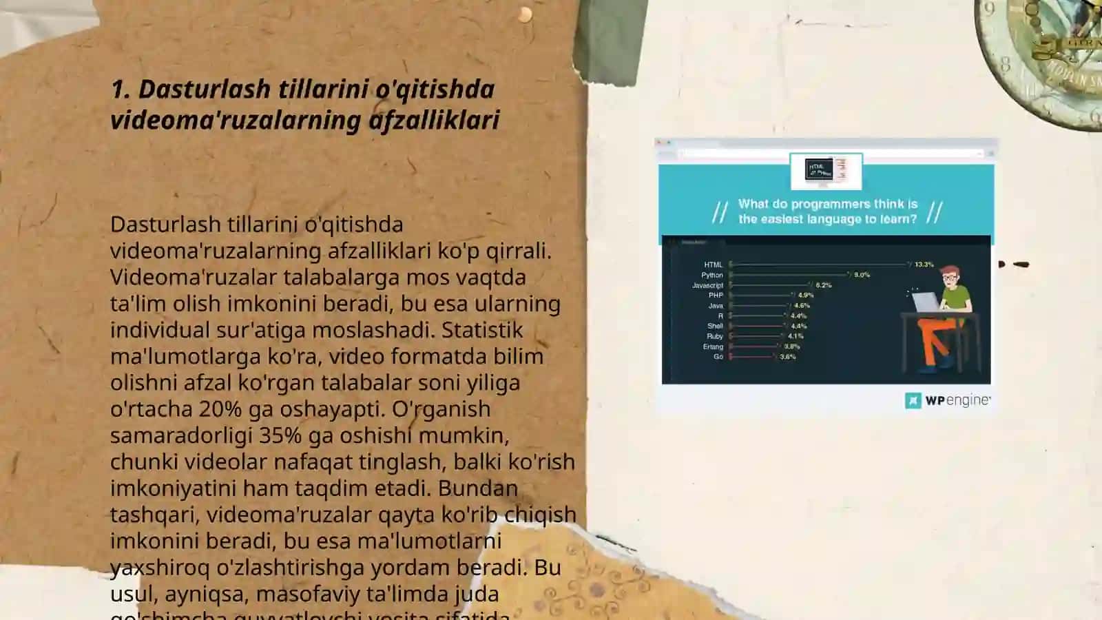 Dasturlash tillarini o'qitishda videoma'ruzalardan foydalanish 3
