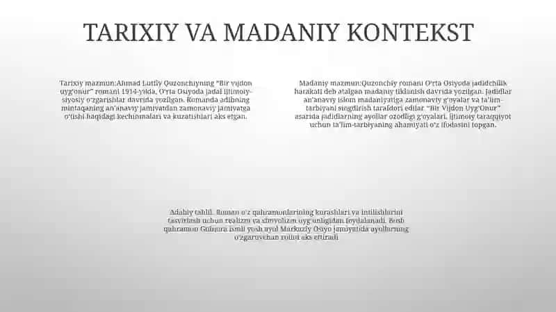 "Bir Vijdon Uyg'Onur"AsariningBadiiyTahlili 3