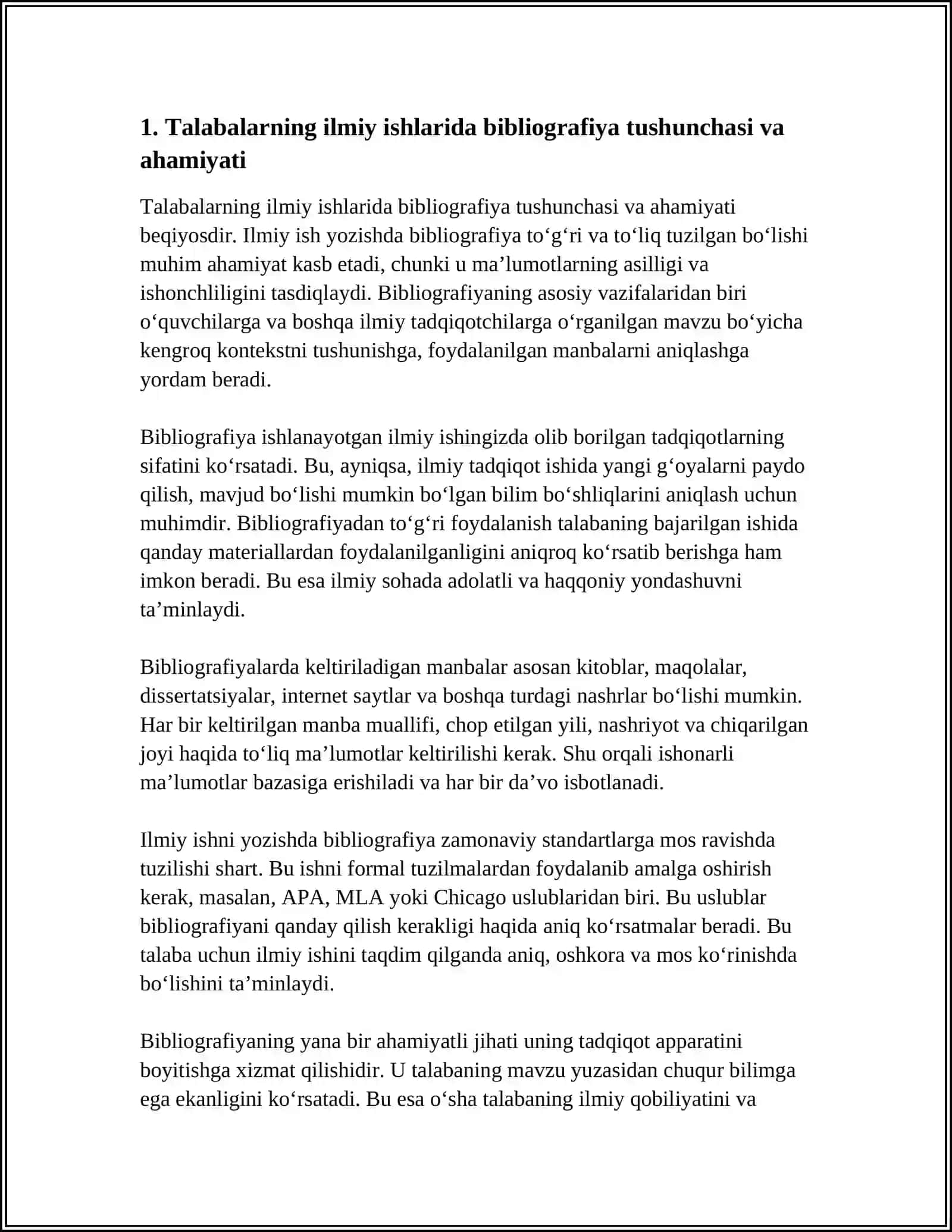 TALABALAR ILMIY ISHLARIDA BIBLIOGRAFIYA 3