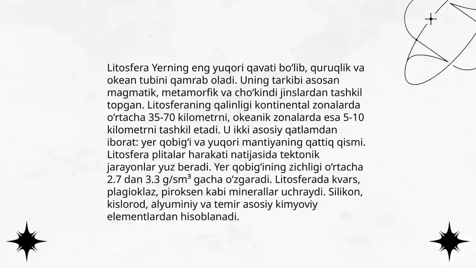 Yerning geografik qobig’i Litosfera 3