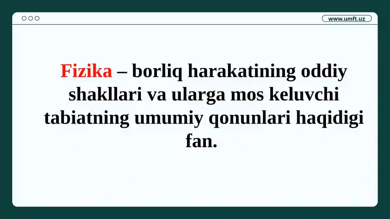 Ilgarilanma harakat kinematikasi 3