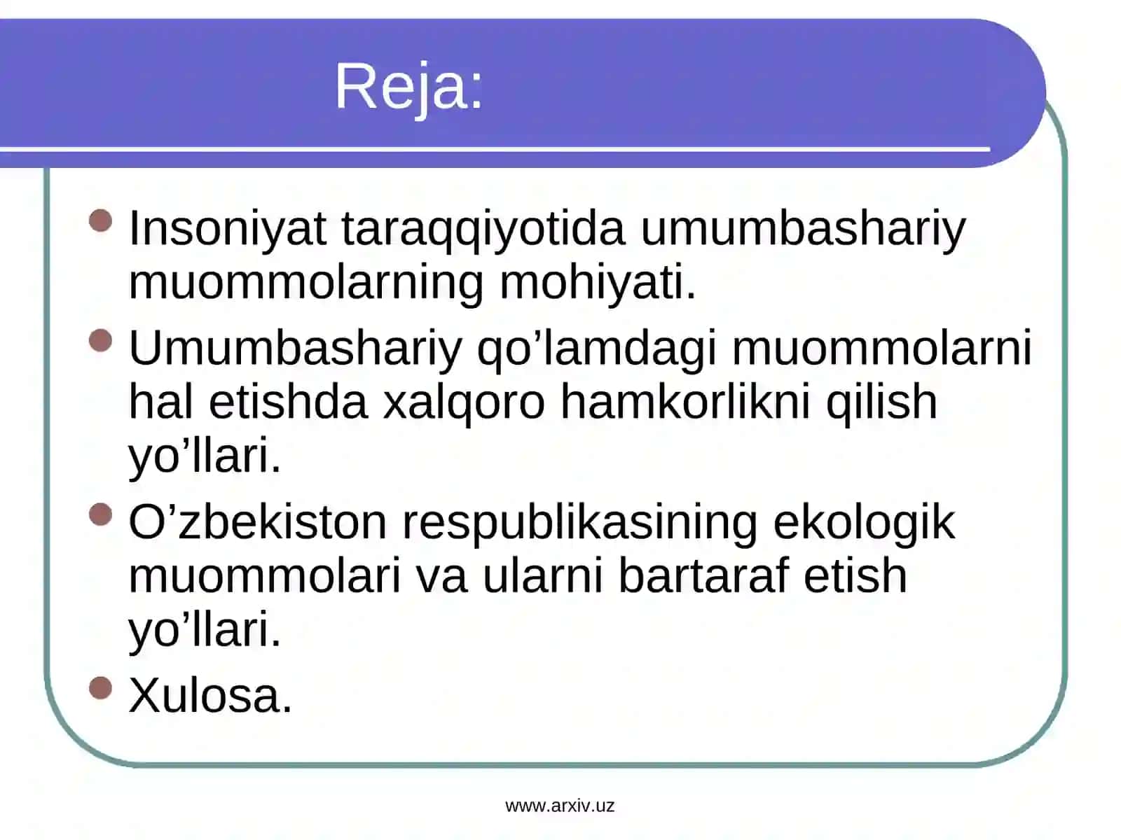 Urbanizasiya jarayonlari va ekologik muhit 3