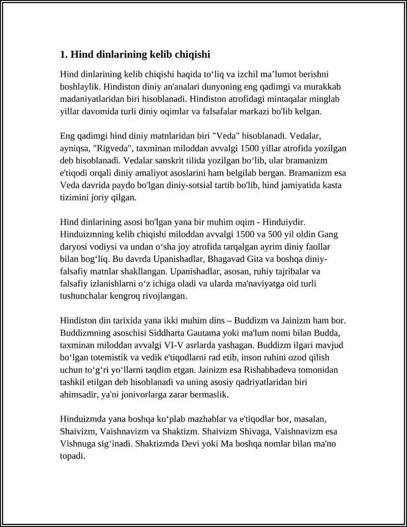 HINDISTON DINLARI 3