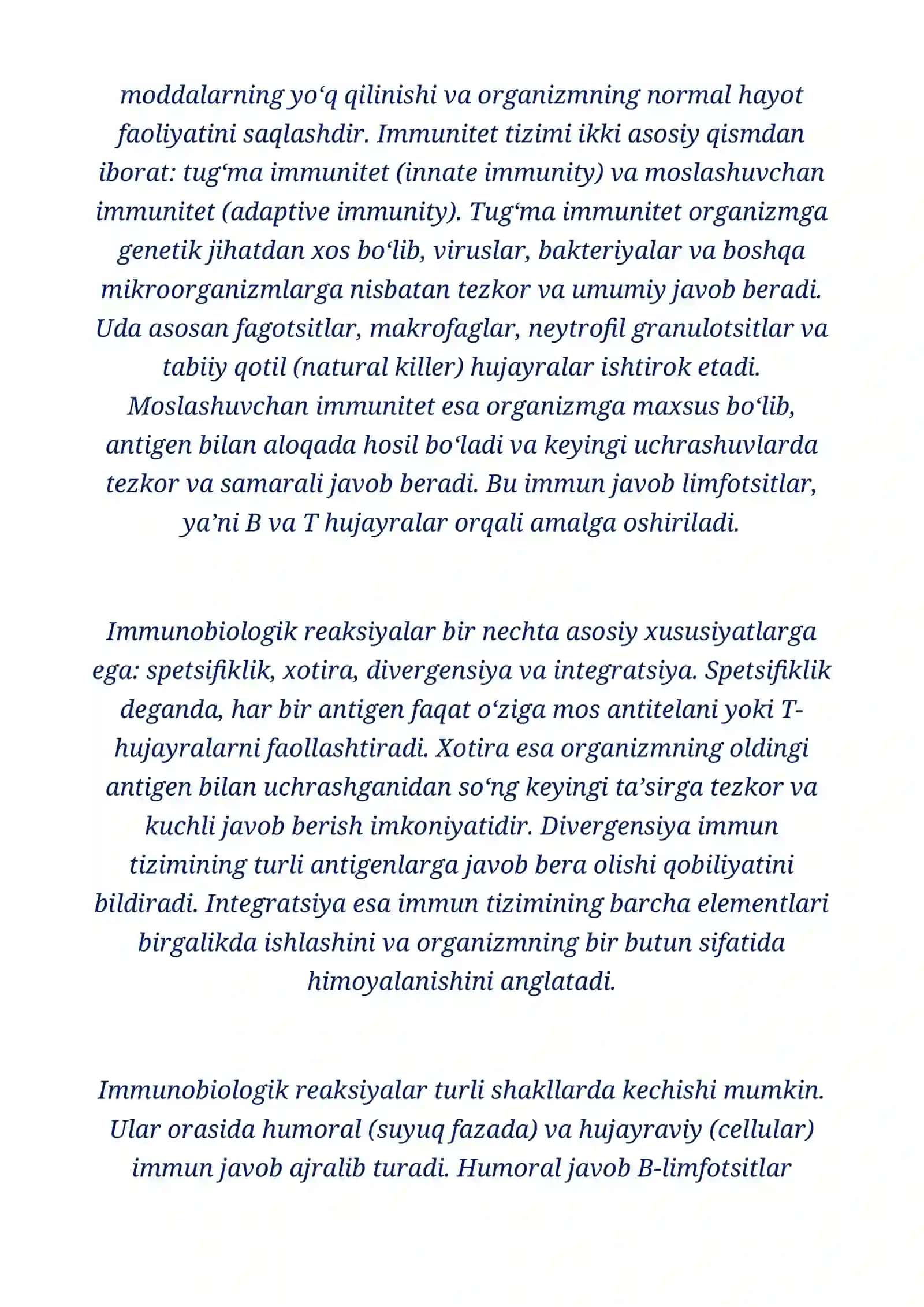 Immunobiologik reaksiyalar 3