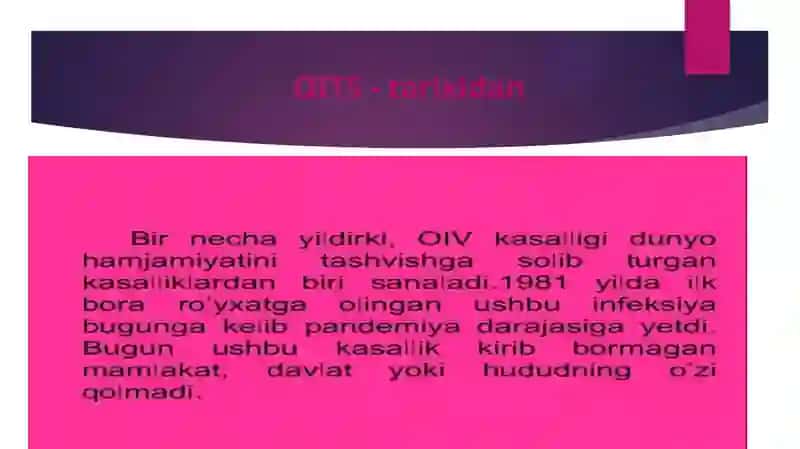 OITS-Ortirilgan iminutitet tanqisligi sindromi 3