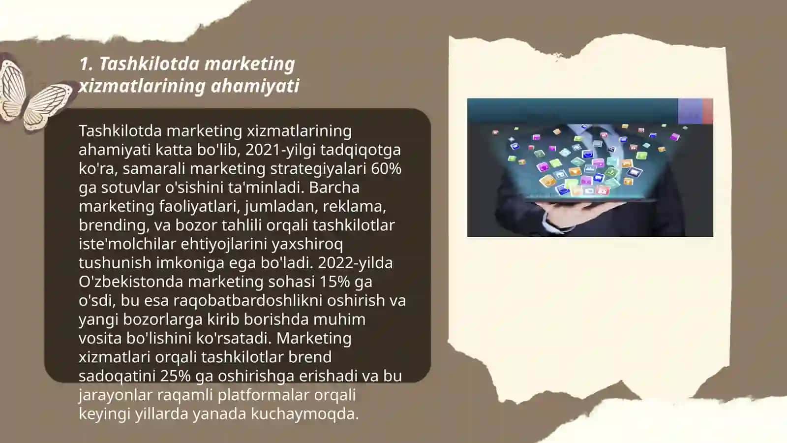 Tashkilotda marketing xizmatlarining ahamiyati 3