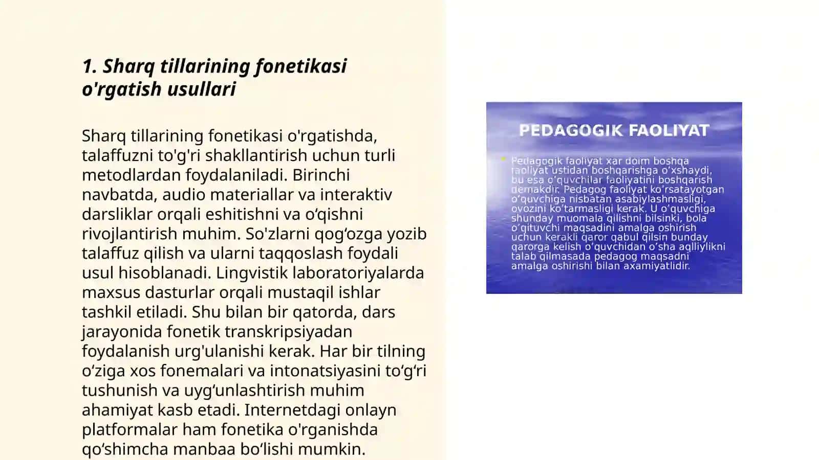 Sharq tillarini oʻrgatish metodikasi 3