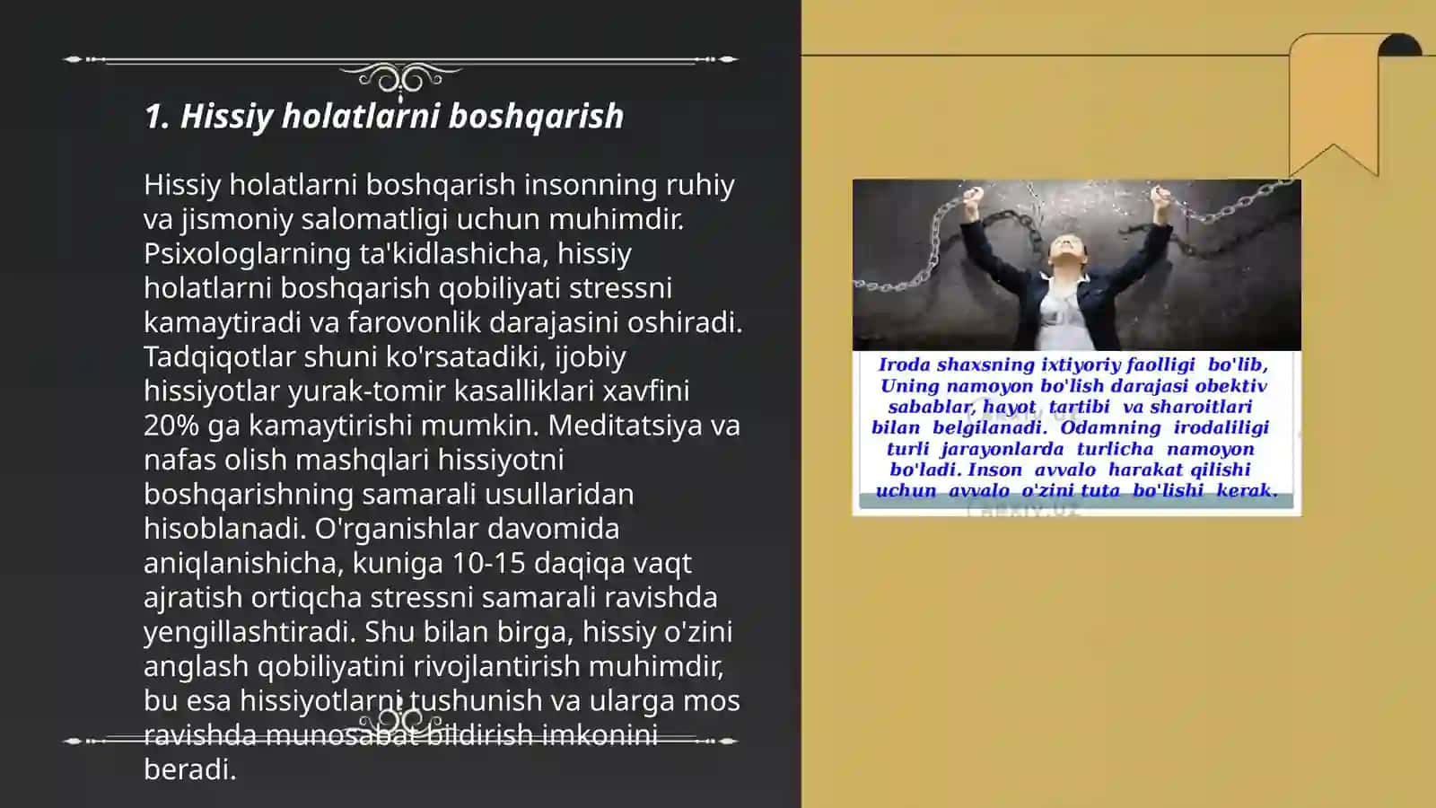 Shaxsning hissiy irodaviy sohasi 3