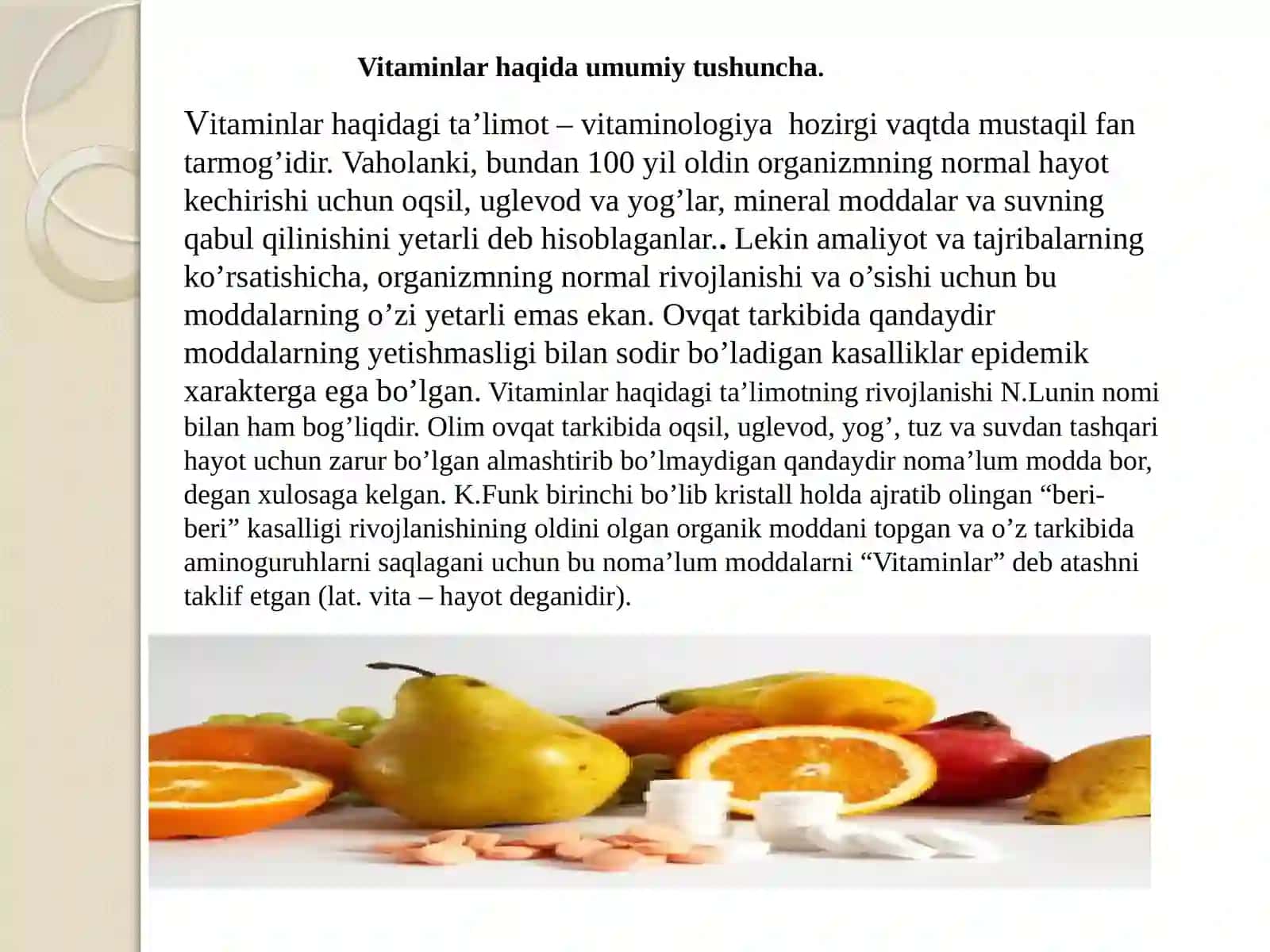 Suvda hamdayog’daeruvchi vitaminglar fiziologiyasi 3