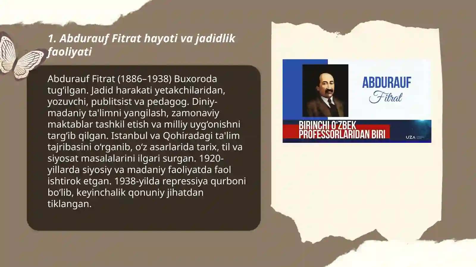 Abdurauf Fitrat jadidlar 3