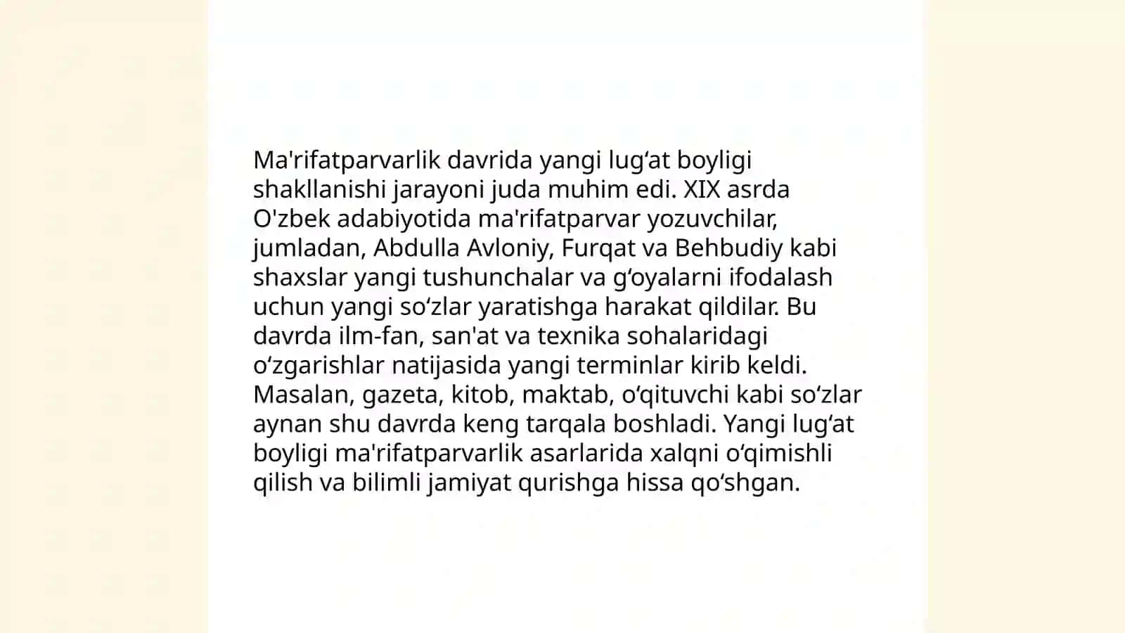 Ma'rifatparvarlik asarlari tili 3