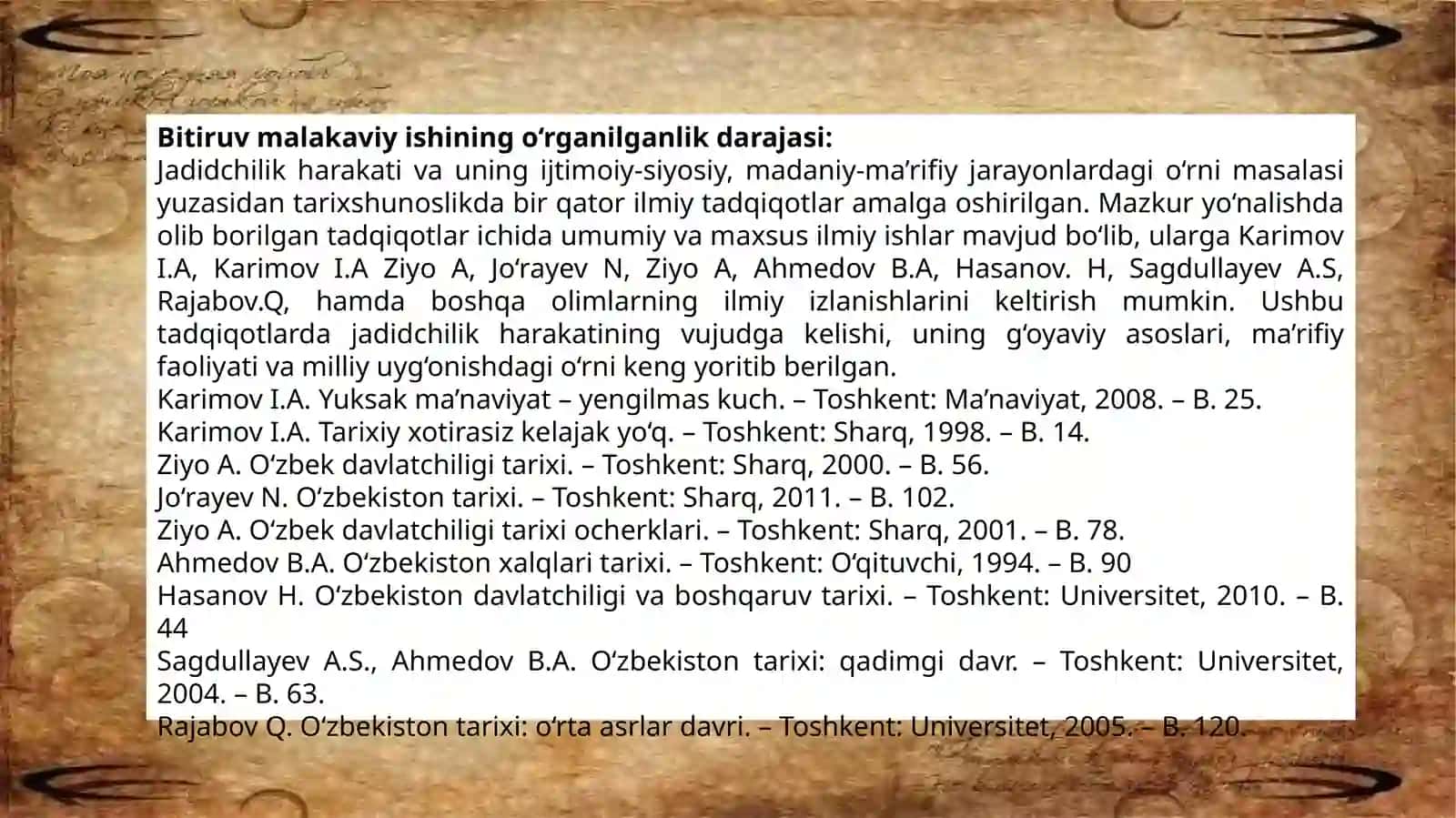 OTAXANOVA ASALNING BMI XIMOYASI UCHUN 3