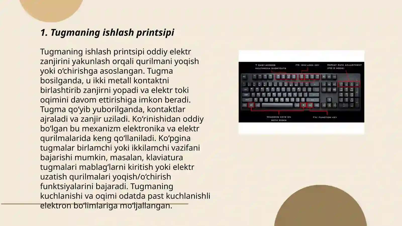 Tugmaning ishlash printsipi 3