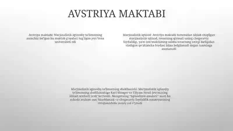 Marjinalizm Iqtisodiy Ta'Limotining Shakllanishi 3
