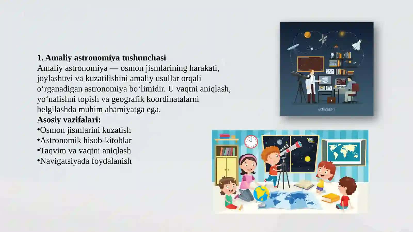 Amaliy astronomiya asoslari bobini o'qitish metodikasi 3
