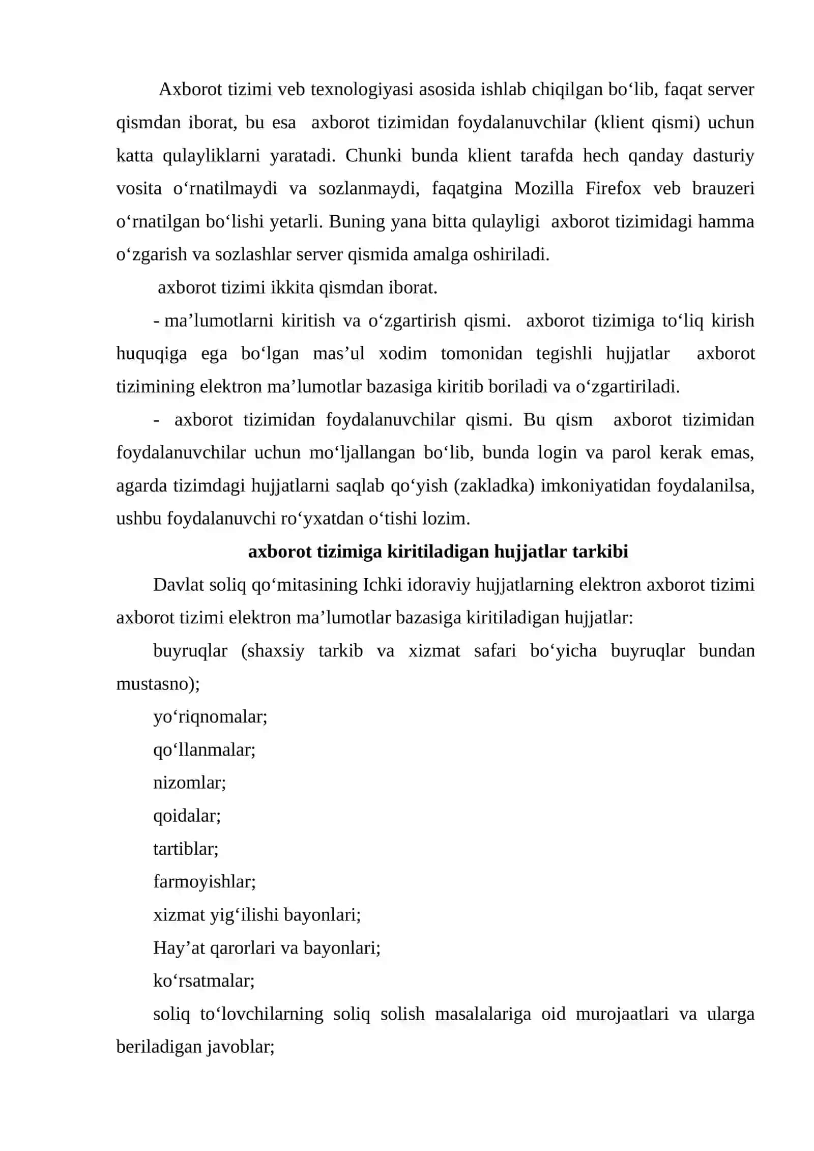 Ichki idoraviy hujjatlar elektron axborot tizimi 3