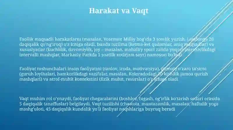 Faollikning aniq tuzilishi va xususiyatlari 3