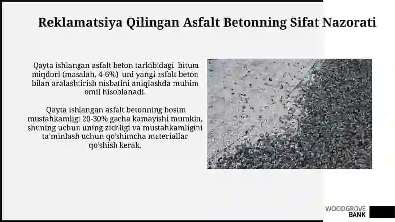 Eski Asfalt Betonni Qayta Ishlash 3