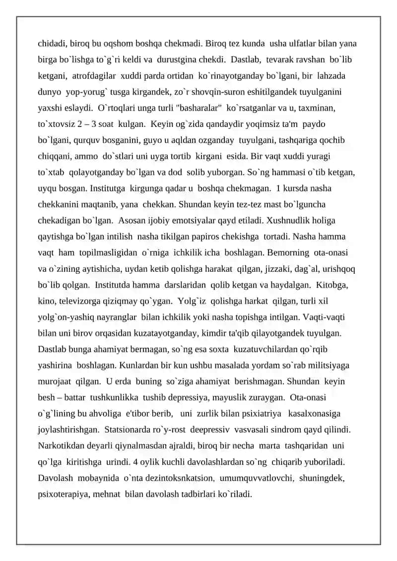 NARKOMANIYA VA UNING ASORATLARI 3