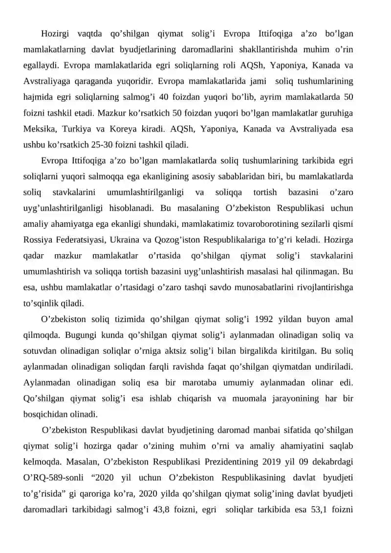 Qo’shilgan qiymat solig’i 3