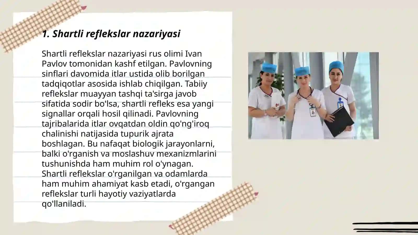 Shartli reflekslar nazariyasi 3