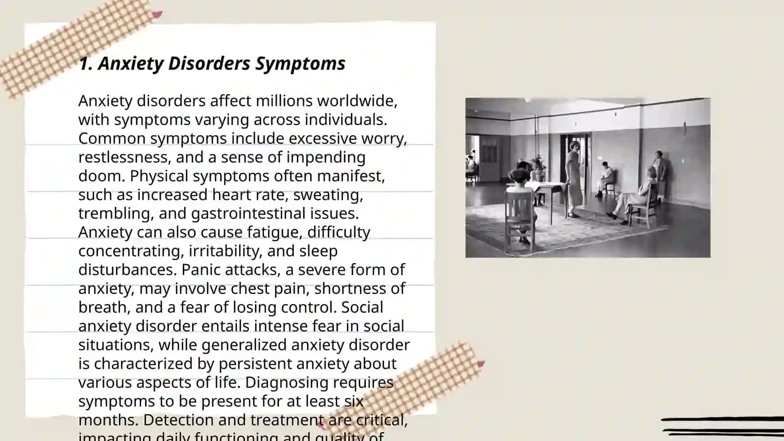 Symptoms of psychiatric disorders 3