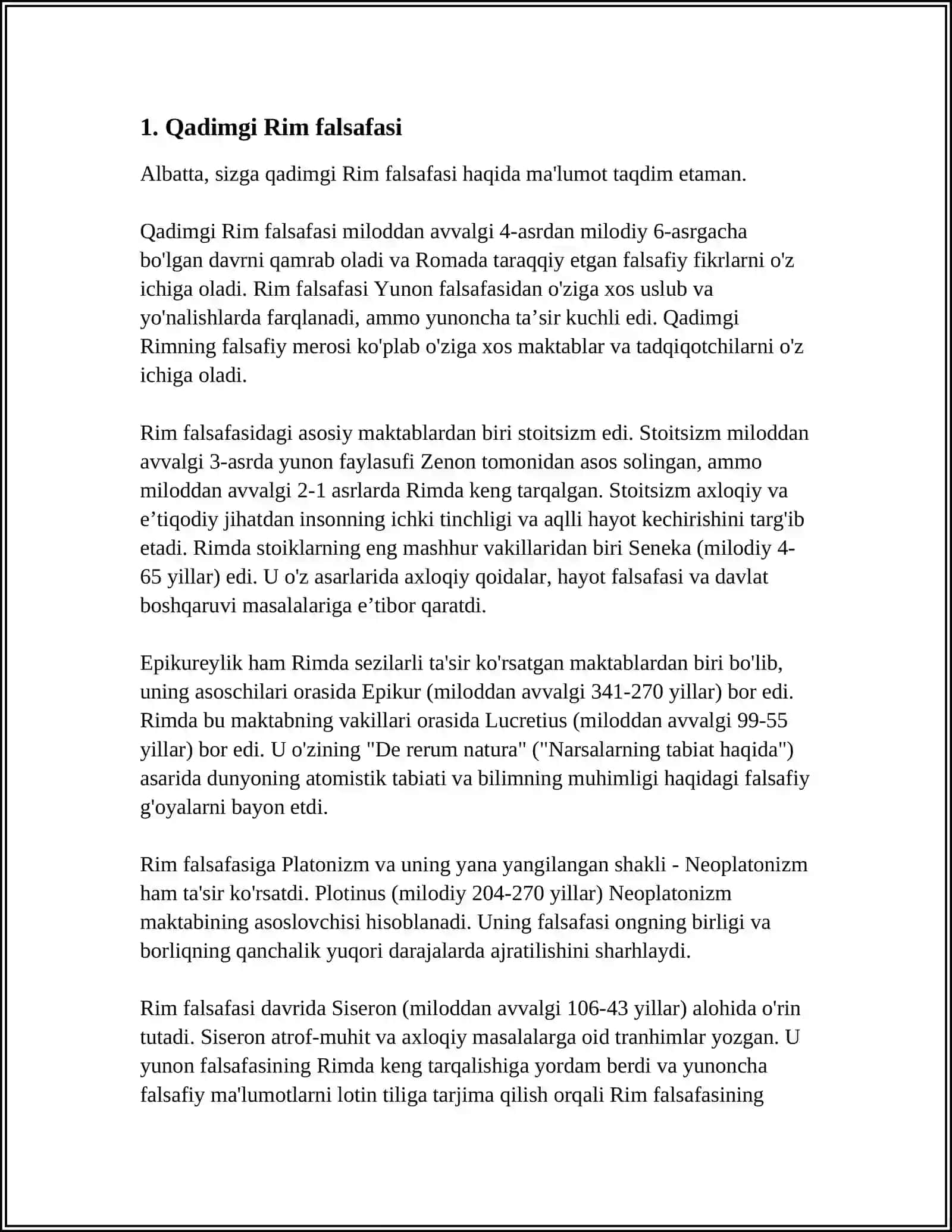 QADIMGI RIM FAYLASUFLARI, YOZUVCHILARI VA SHIFOKORLARI 3