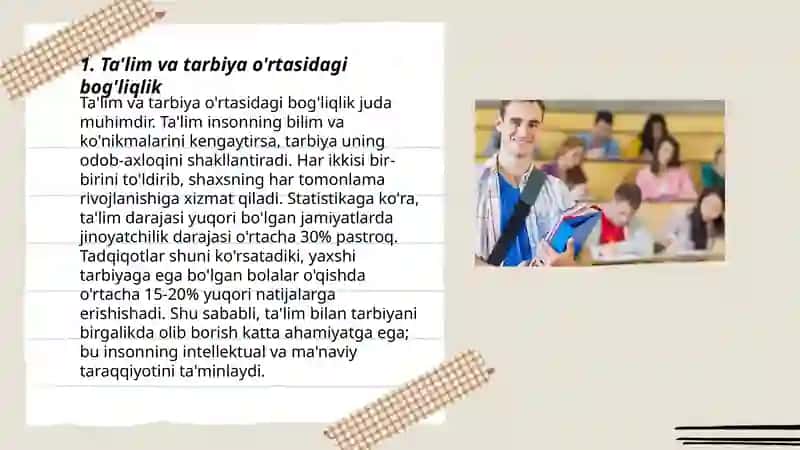 Ta'lim tarbiya mazvusida 3