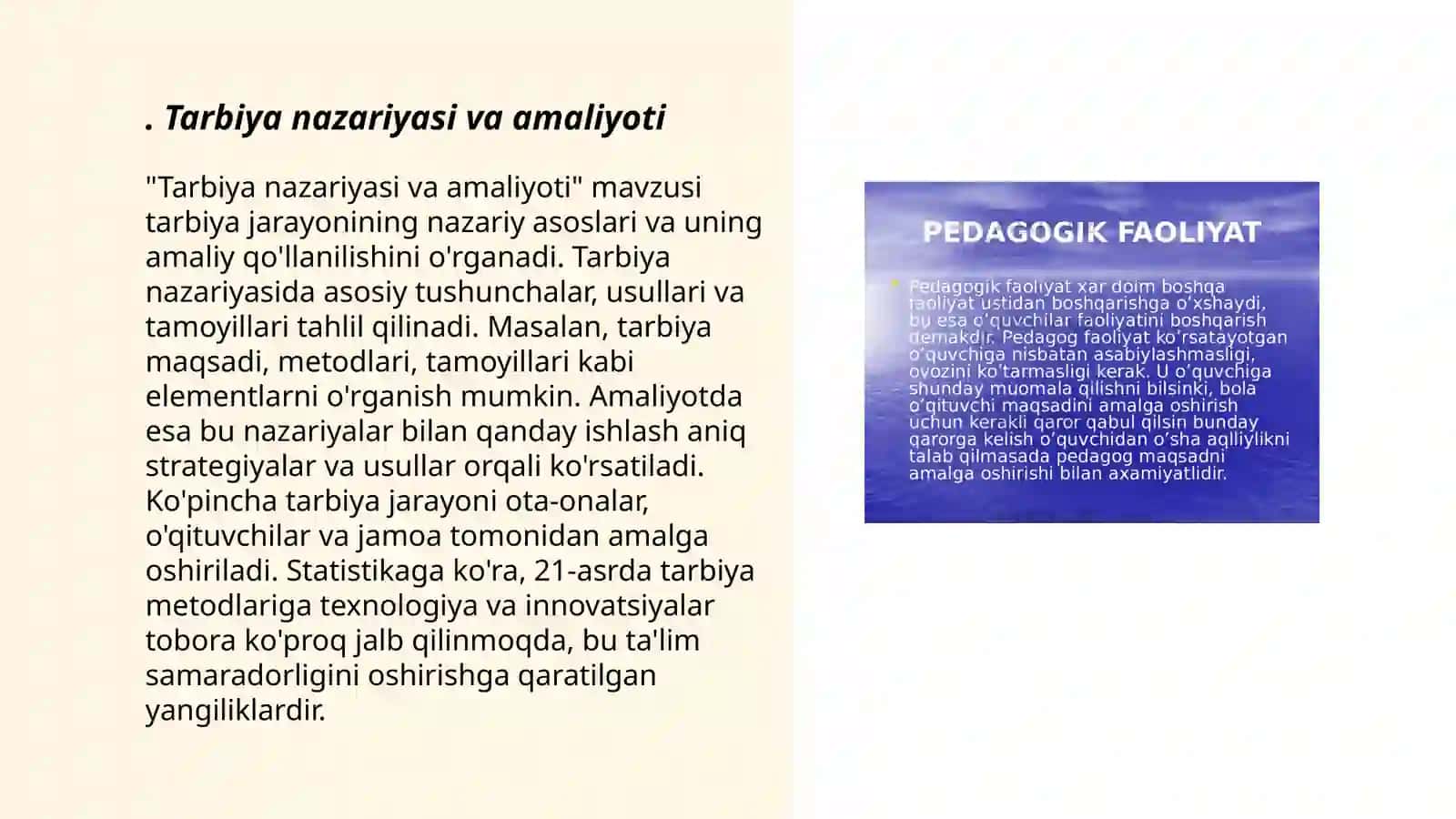 Tarbiya nazariyasi va amaliyoti 3