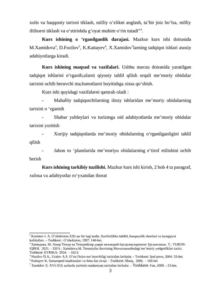 TARIXIY OBIDALAR TARIXINING MAHALLIY TADQIQOTCHILAR TOMONIDAN YORITILISHI 3