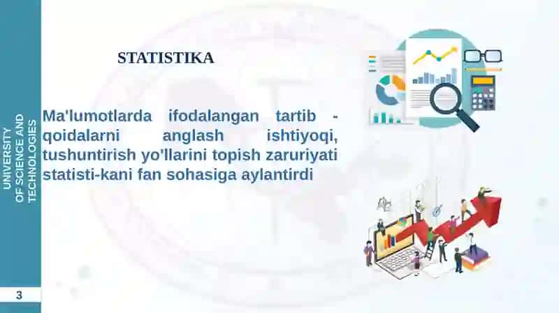 STATISTIKA FANINING PREDMETI VA USLUBI 3