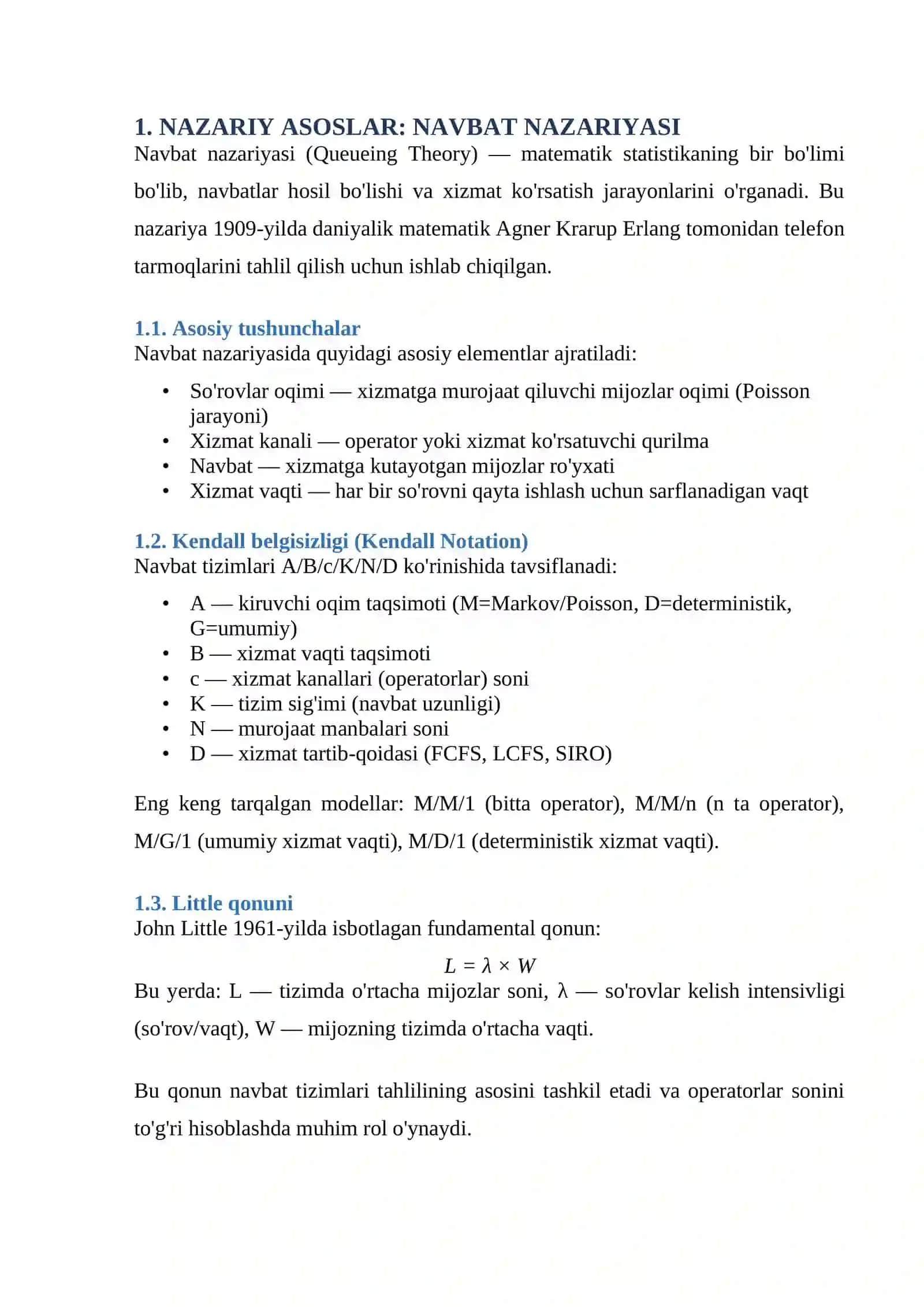 OPERATOR FAOLIYATIDA MATEMATIK MODELLASHTIRISH 3