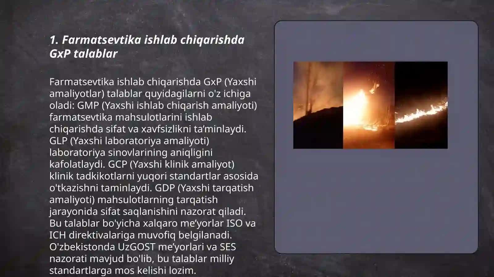 Yangi farmatsevtika amaliyoti (GxP) konseptsiyalari 3