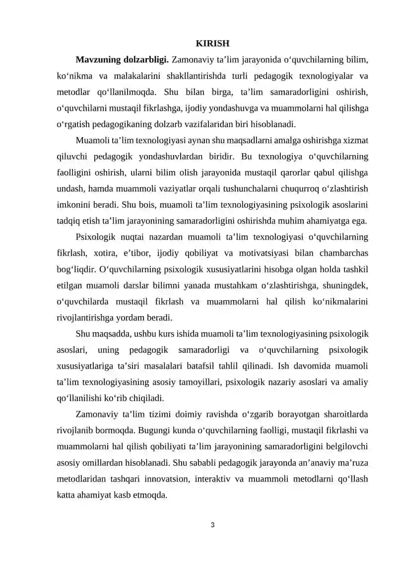 MUAMOLI TA'LIM TEXNOLOGIYASINING PSIXOLOGIK ASOSI 3