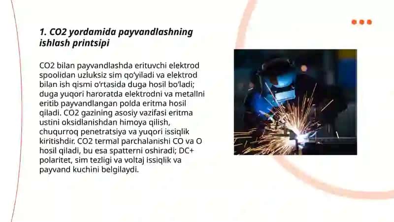 "CO2 yordamida payvandlash" 3