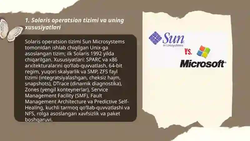 Solaris operatsion tizimi 3